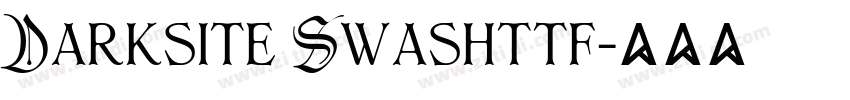 Darksite Swashttf字体转换